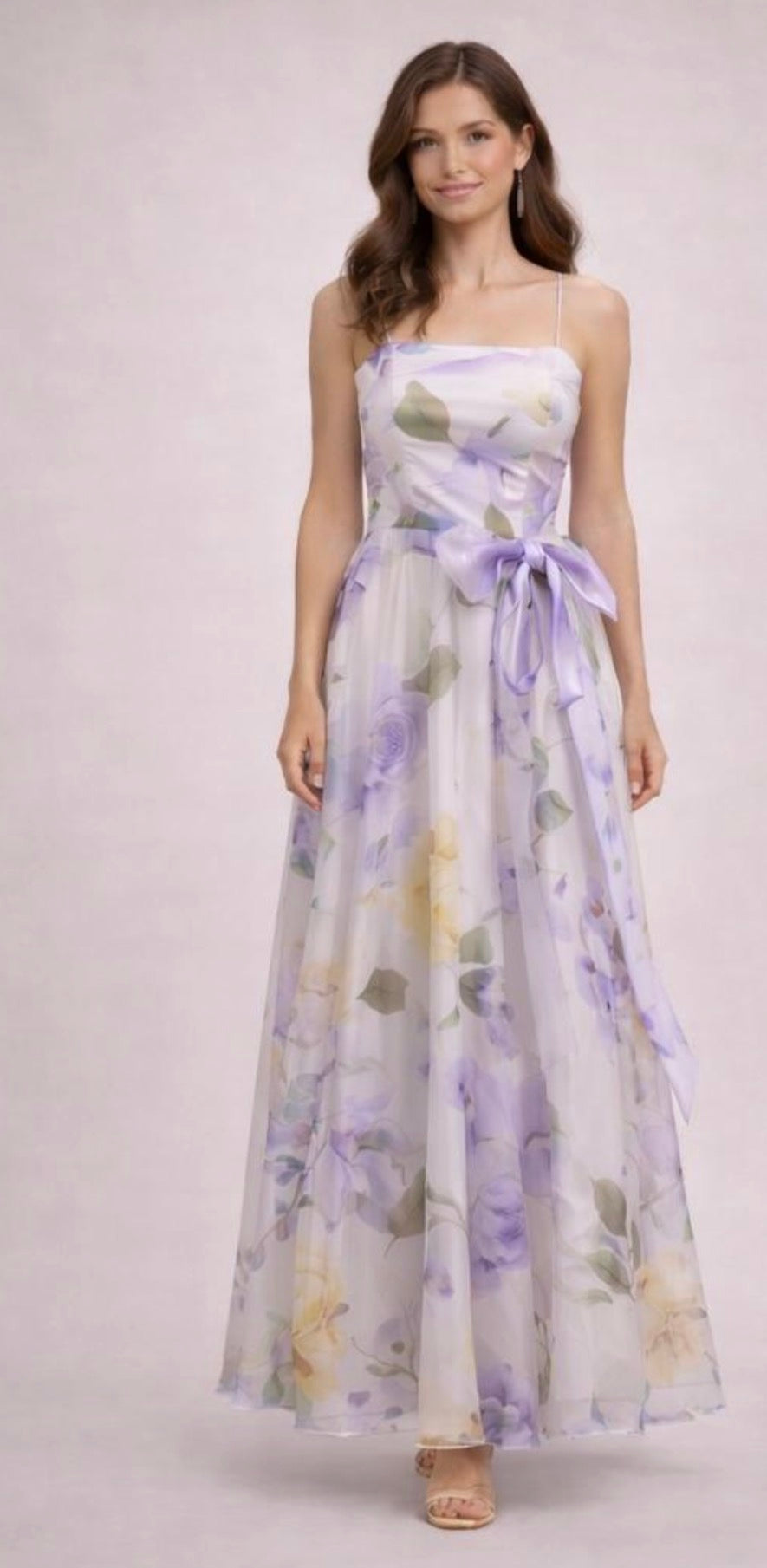 VESTIDO LARGO BLANCO ESTAMPADO 57072