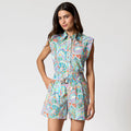 SHORT AZUL PRINT R16061