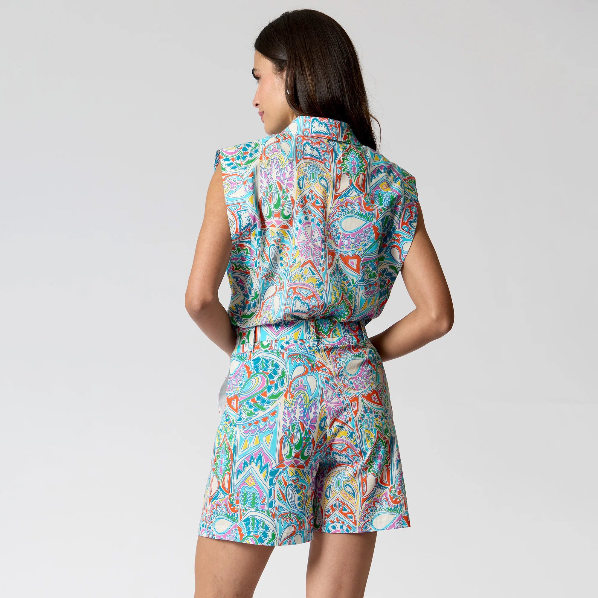 BLUSA AZUL PRINT R16060