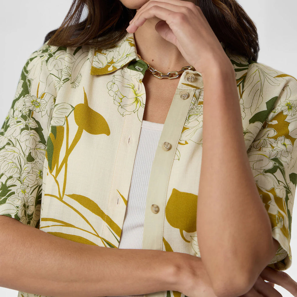 BLUSA BEIGE ESTAMPADA R16042