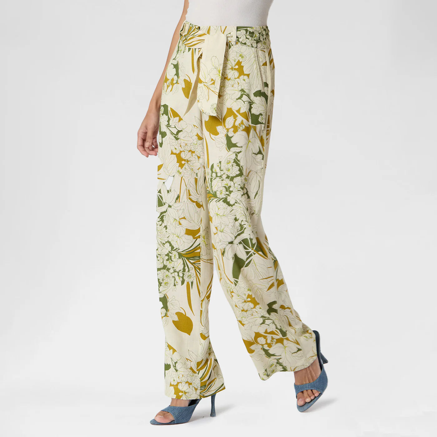 PANTALÓN BEIGE ESTAMPADO R16025