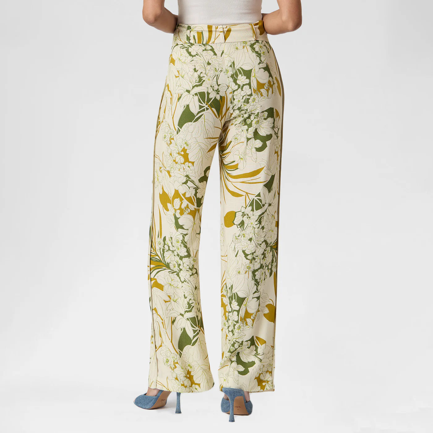 PANTALÓN BEIGE ESTAMPADO R16025