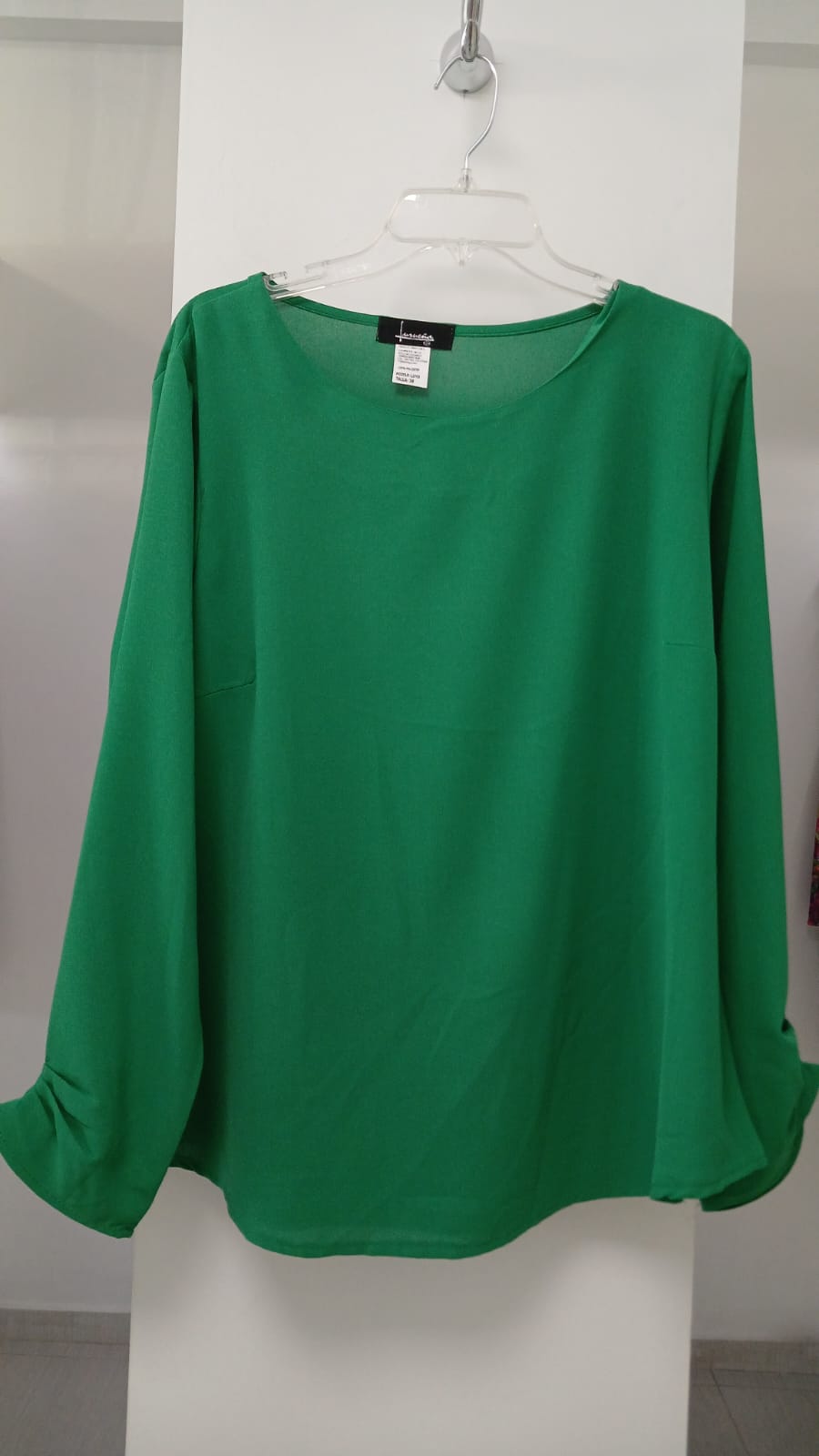 BLUSA VERDE/ROJA