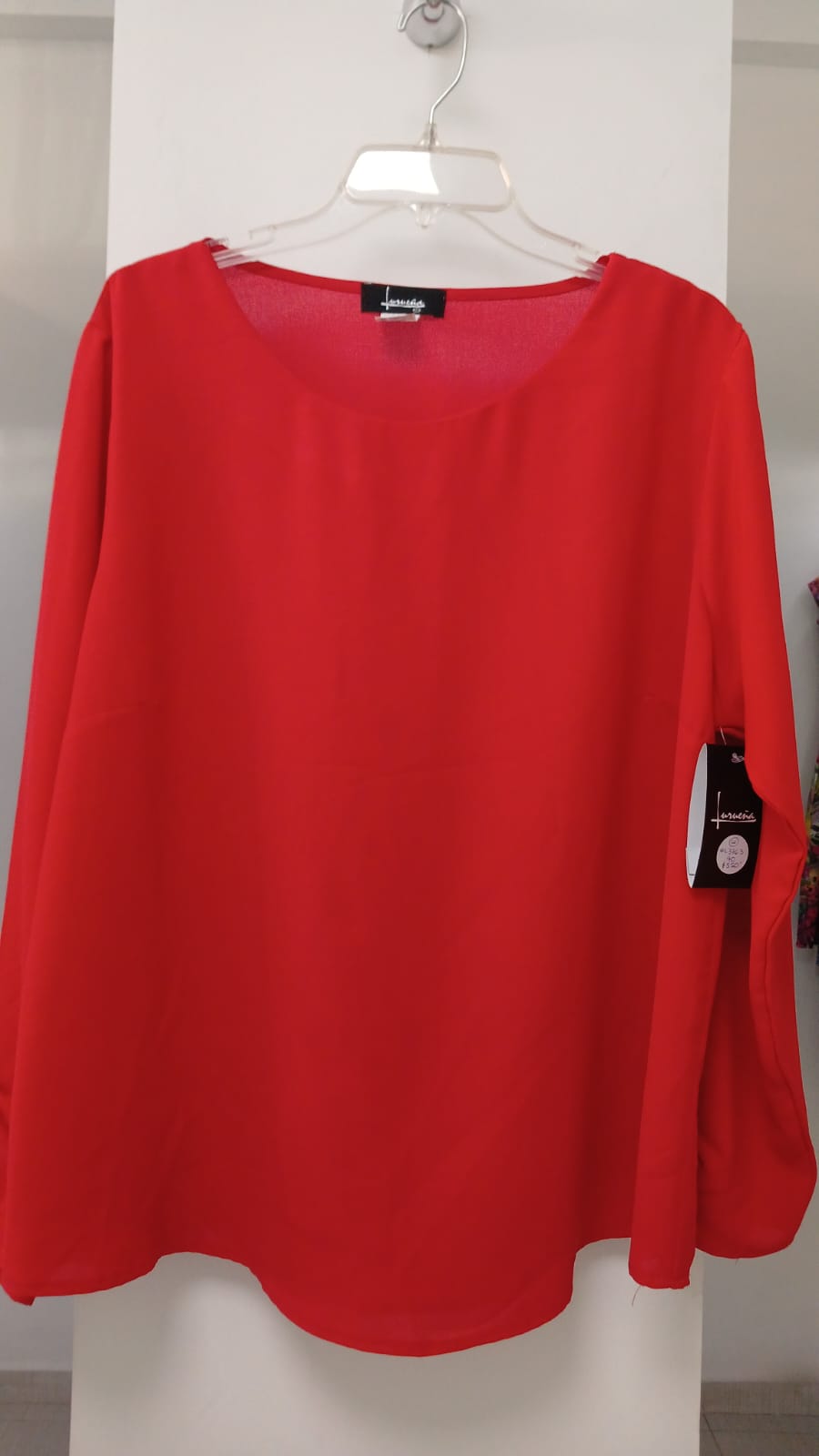 BLUSA VERDE/ROJA