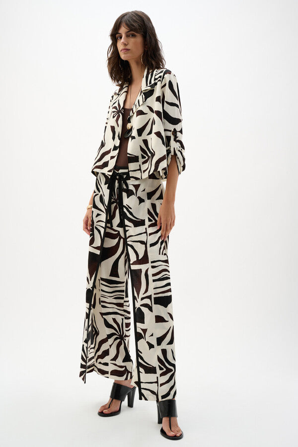 PANTALÓN BEIGE PRINT 262056