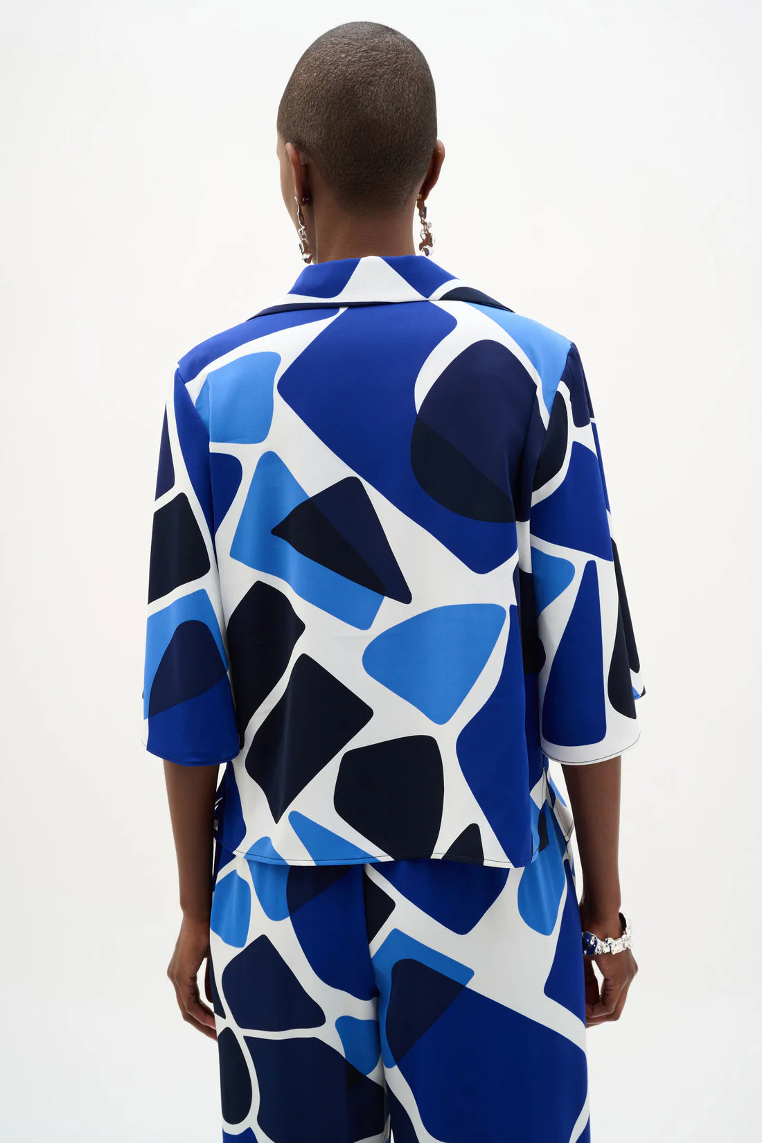 BLUSA AZUL ESTAMPADA 262154