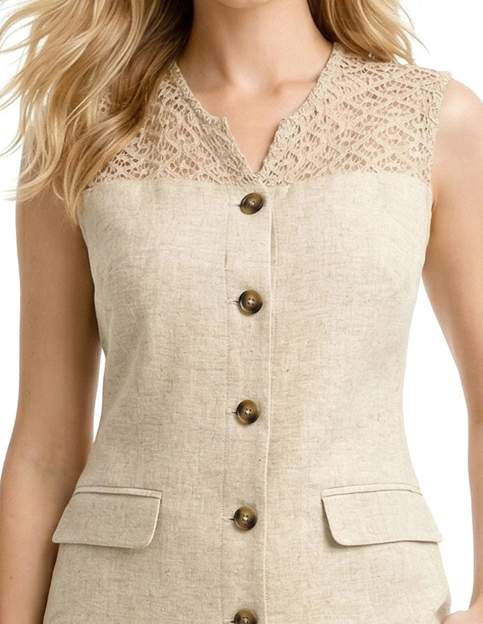 CHALECO BEIGE 126397