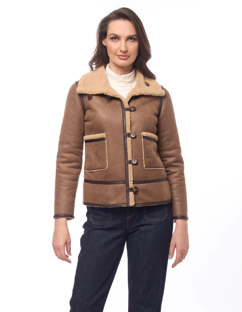 CHAQUETA CAFÉ REVERSIBLE 225851