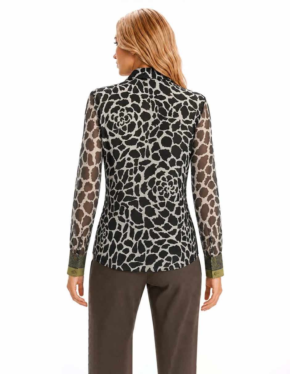 BLUSA VERDE PRINT 226169