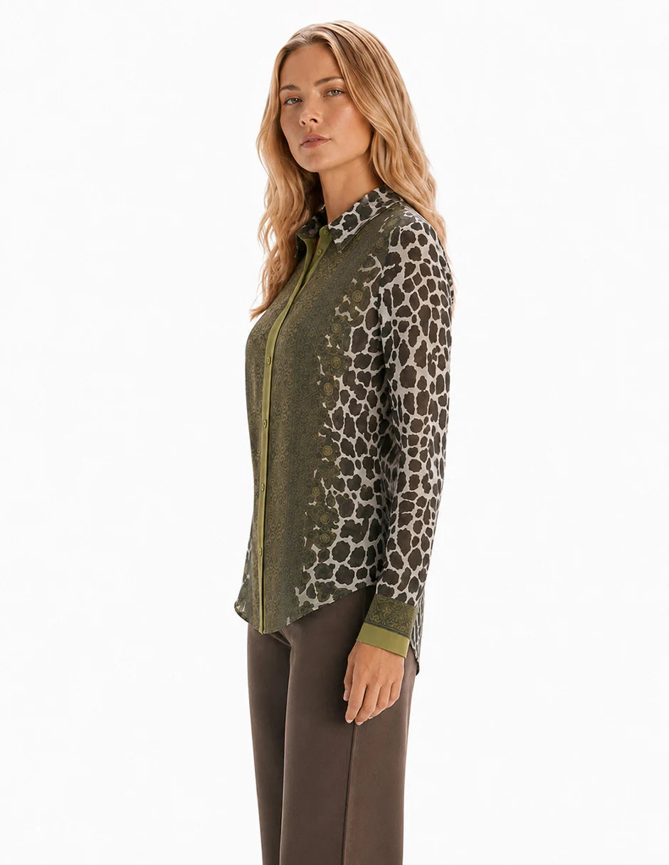 BLUSA VERDE PRINT 226169