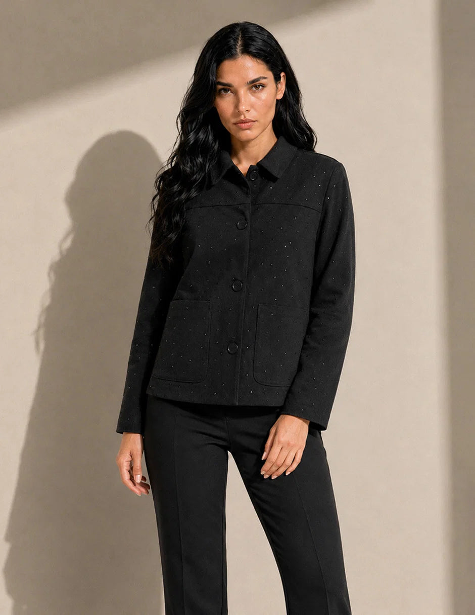SACO GAMUZA NEGRO 226259