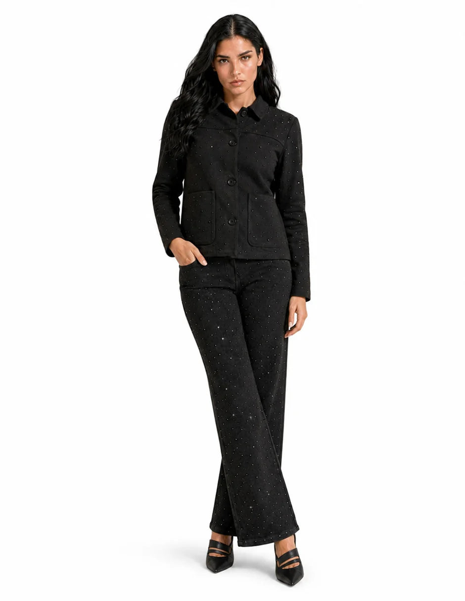 SACO GAMUZA NEGRO 226259
