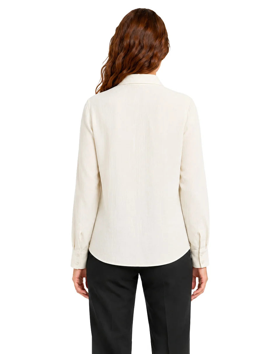 BLUSA CAMISERA MARFIL 226399