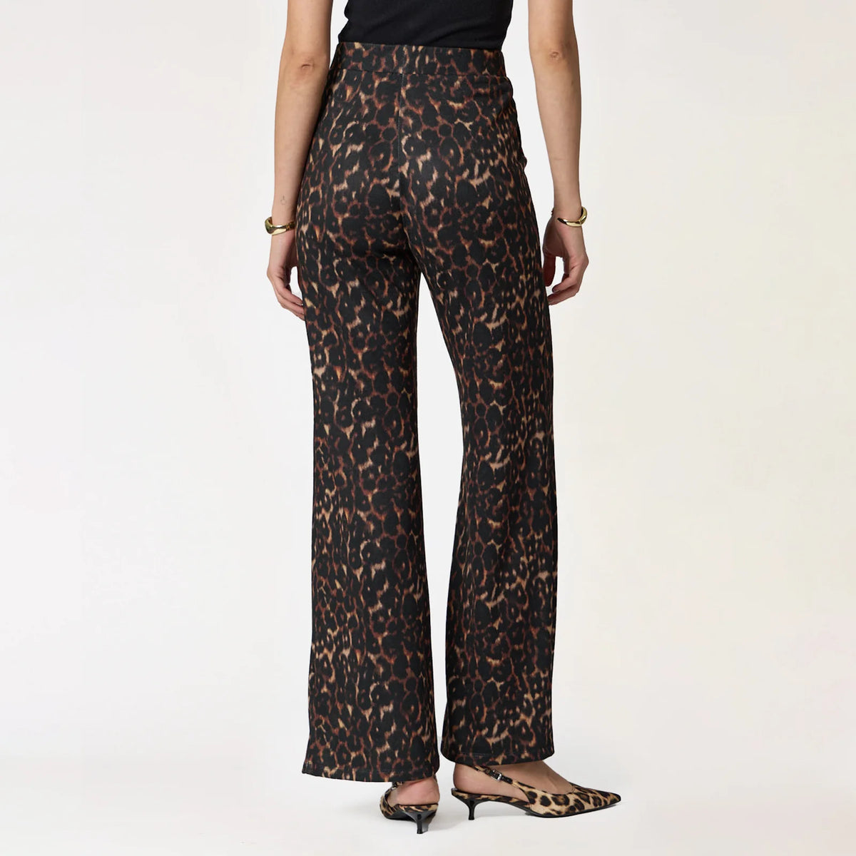 PANTALÓN NEGRO ANIMAL PRINT R26062