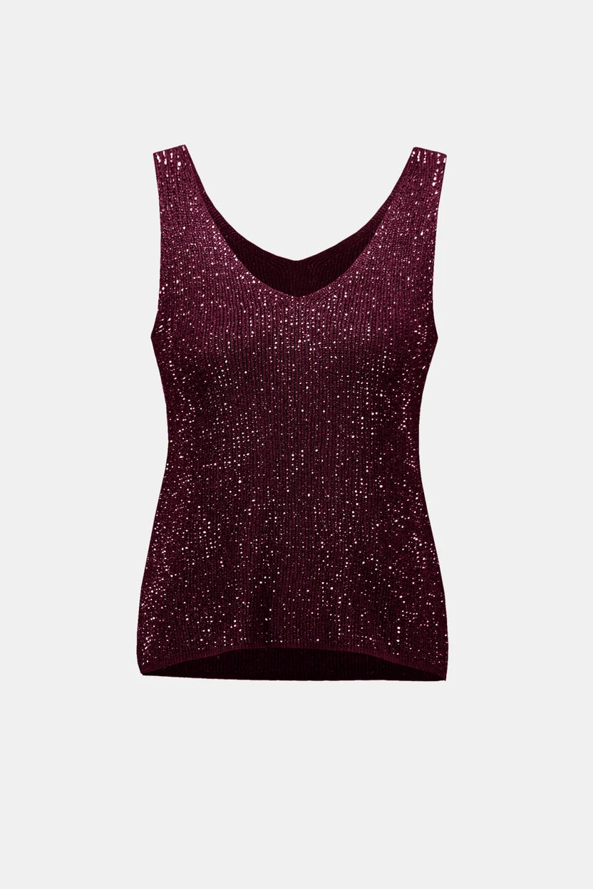 BLUSA TEJIDA BORDADA VERDE/VINO 252915F26