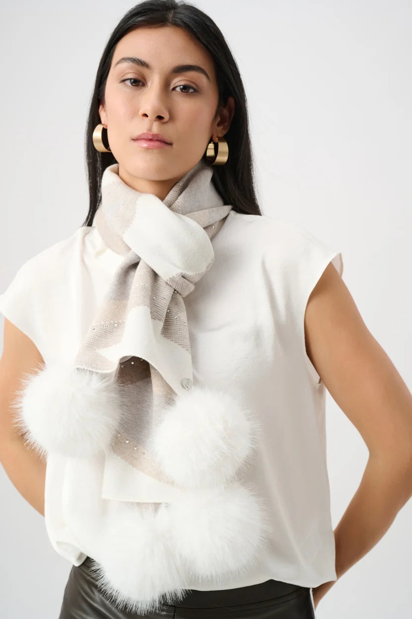BUFANDA BLANCA PRINT 263981