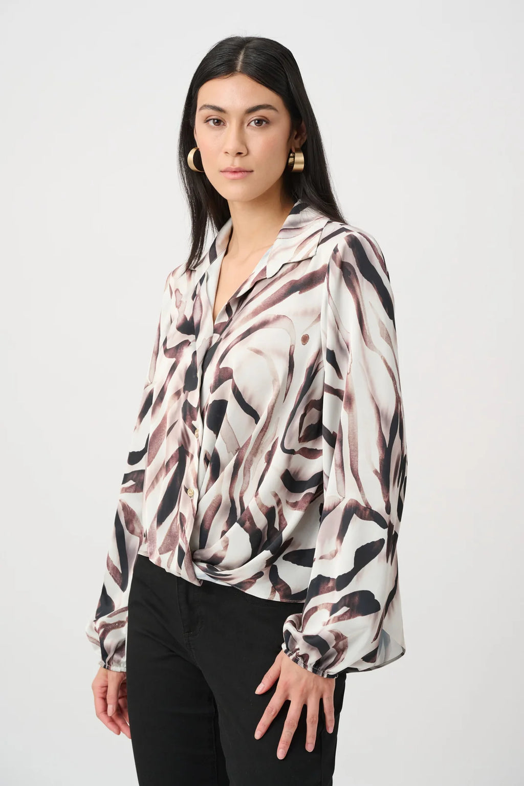 BLUSA BEIGE PRINT 263057