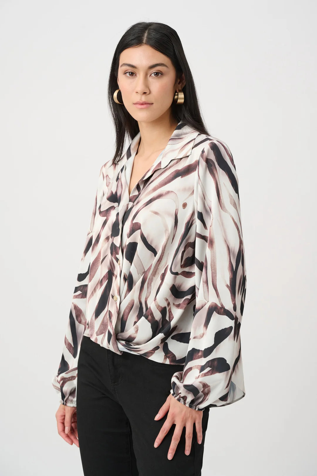 BLUSA BEIGE PRINT 263057