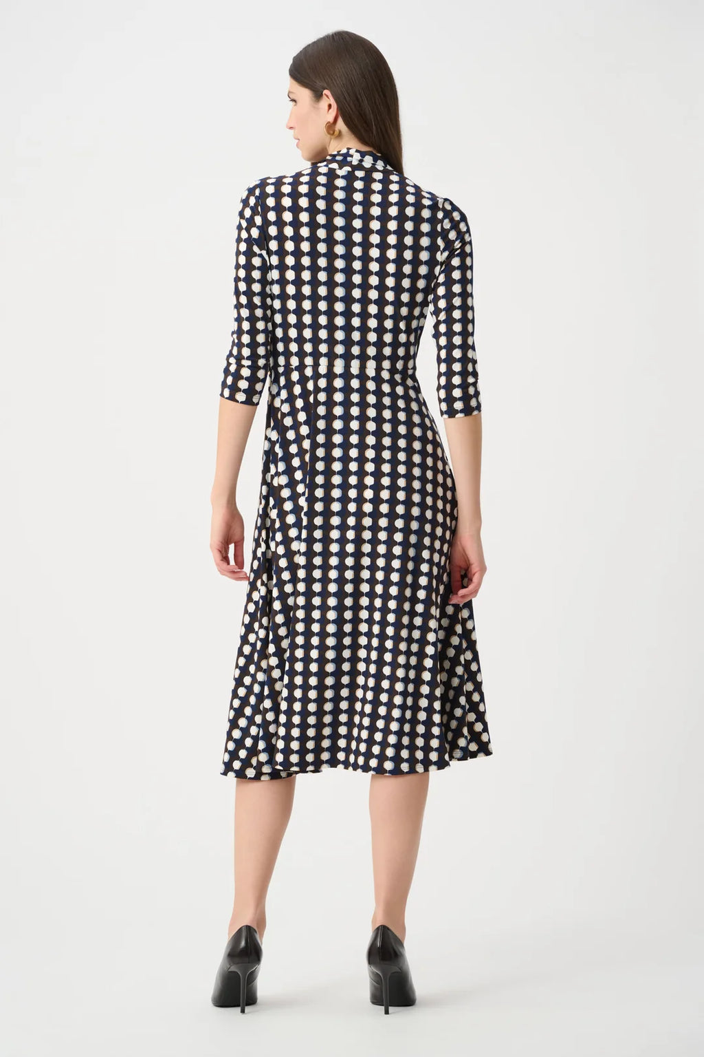 VESTIDO MIDI CAFÉ PRINT 263077