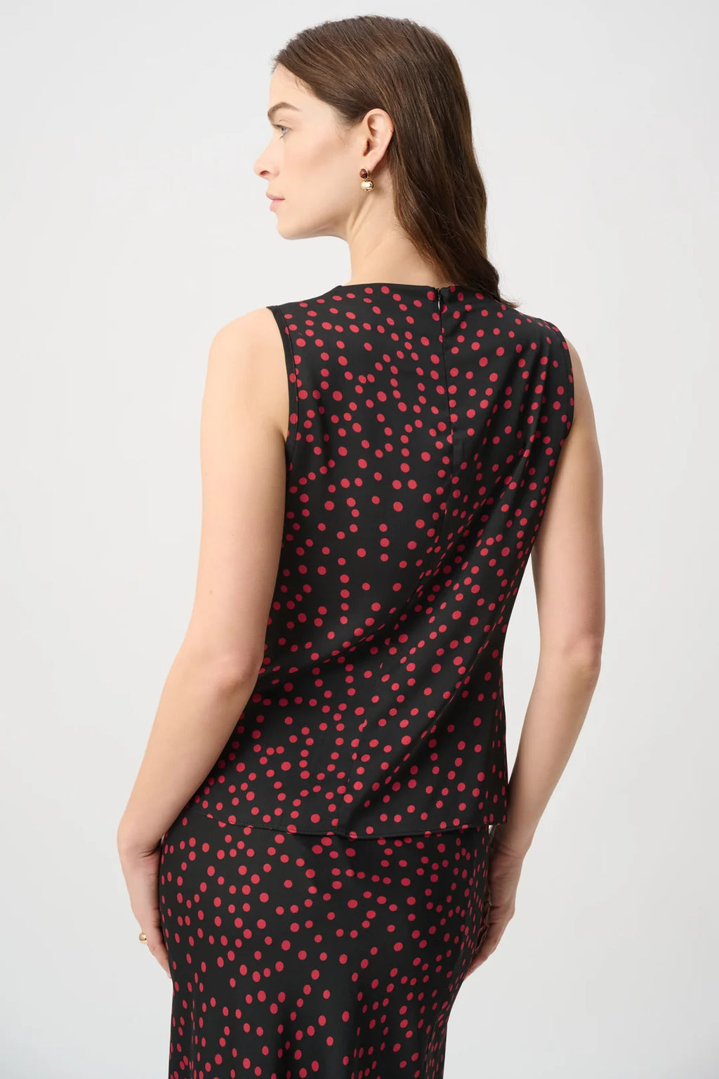 BLUSA SATÉN NEGRO LUNARES 264117