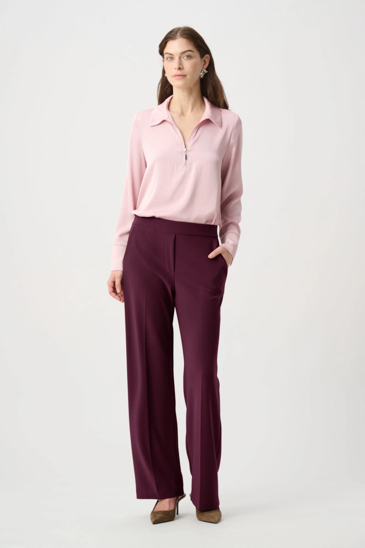 PANTALÓN ANCHO CAFÉ / VINO 264010