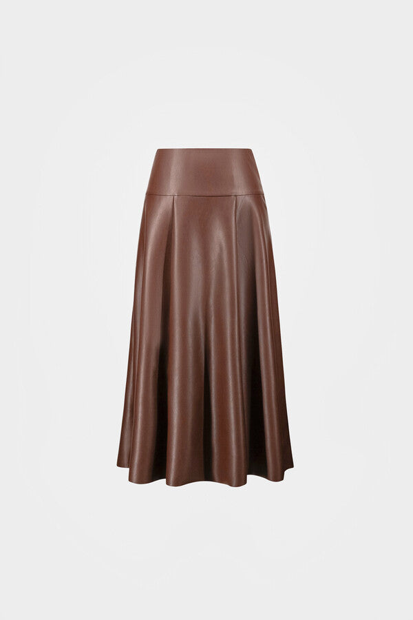 FALDA LARGA VINIPIEL MARRÓN 264053