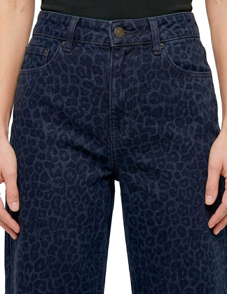 PANTALÓN AZUL ANIMAL PRINT 226921