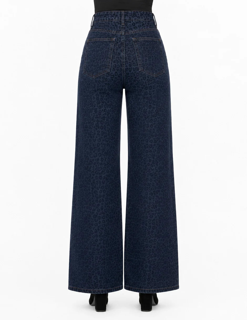PANTALÓN AZUL ANIMAL PRINT 226921