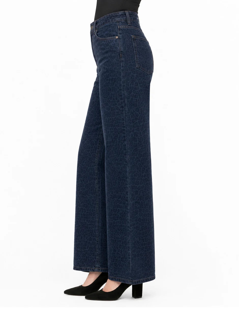 PANTALÓN AZUL ANIMAL PRINT 226921