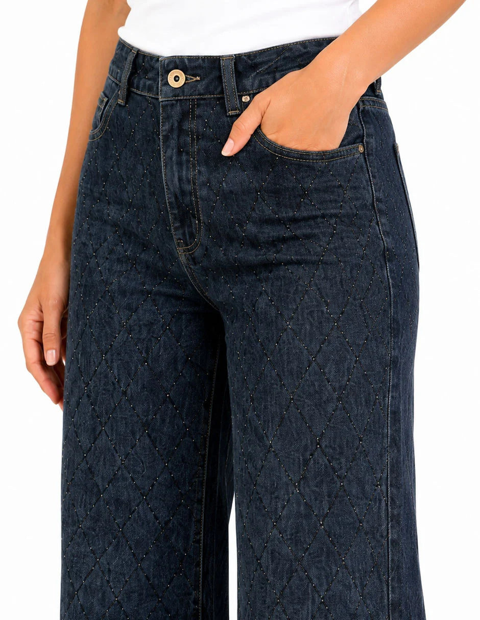 PANTALÓN JEANS AZUL BRILLOS 226934