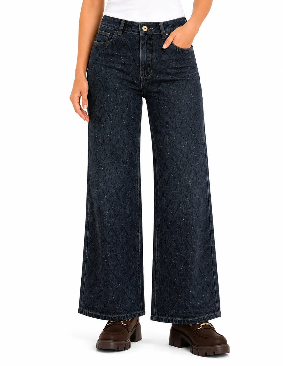 PANTALÓN JEANS AZUL BRILLOS 226934