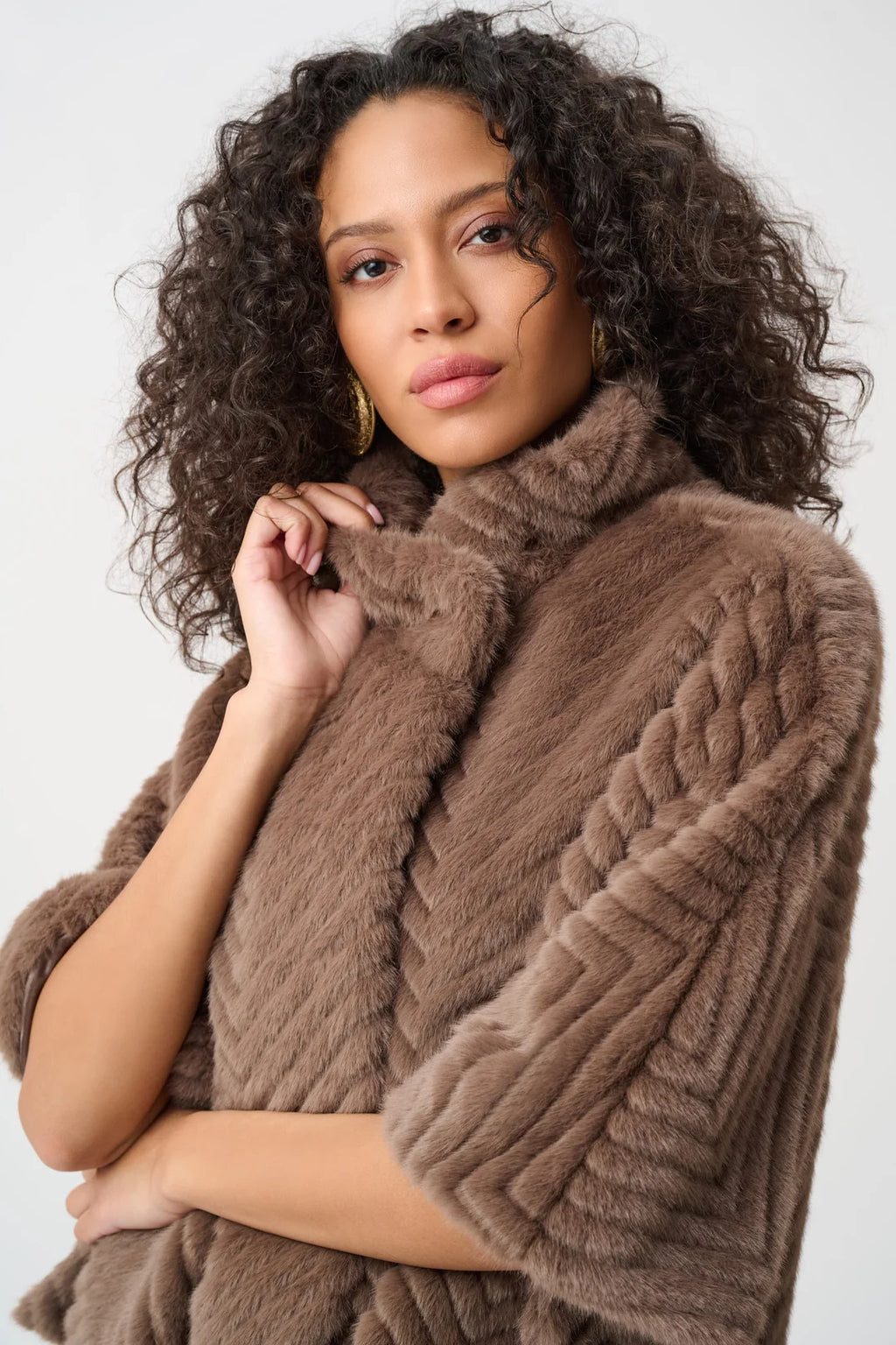 ABRIGO CORTO BEIGE/CAFE 263917