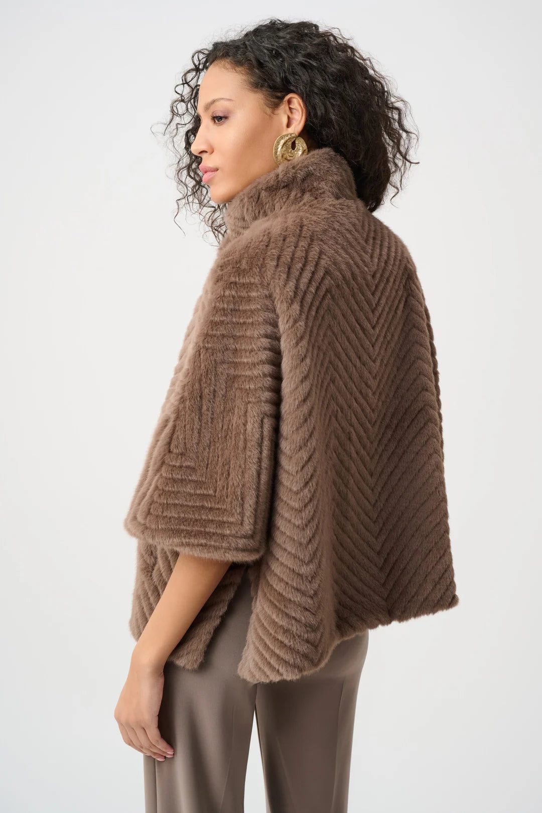 ABRIGO CORTO BEIGE/CAFE 263917
