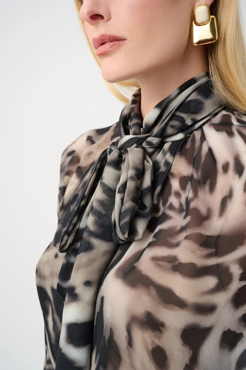 BLUSA BEIGE ANIMAL PRINT 263743