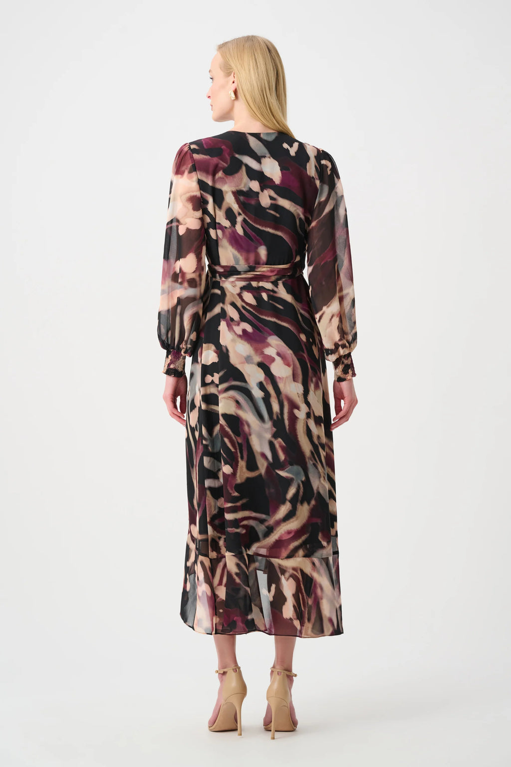 VESTIDO MIDI NEGRO PRINT 263739