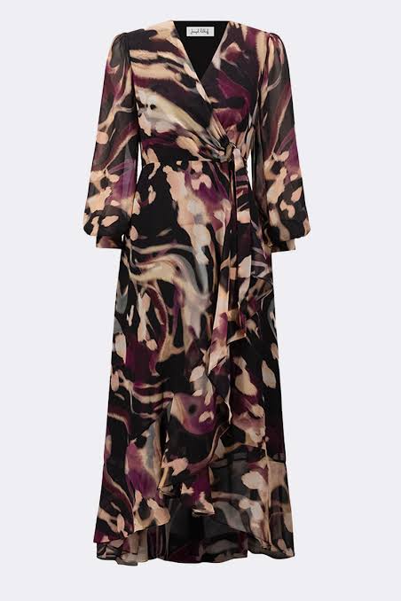 VESTIDO MIDI NEGRO PRINT 263739