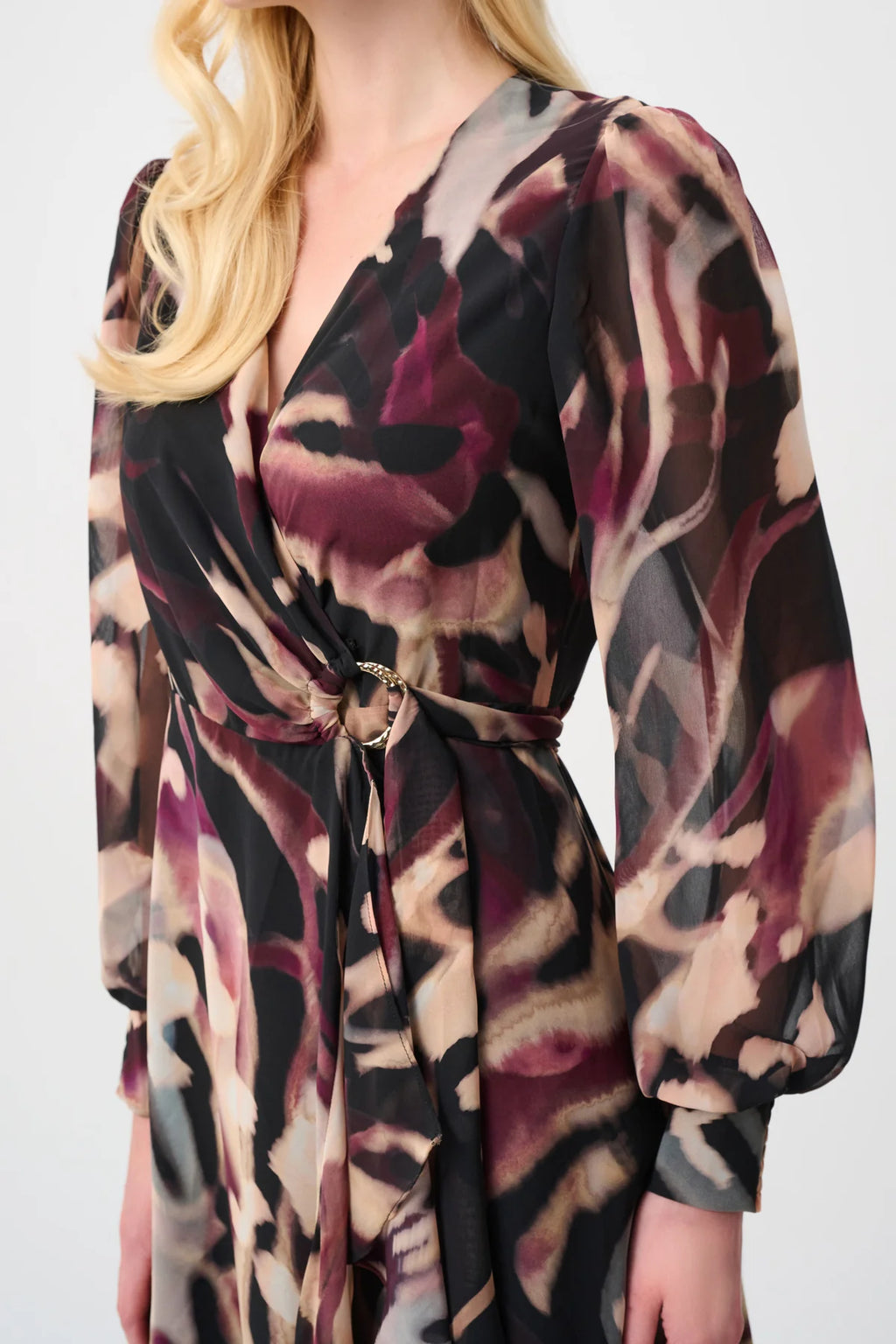 VESTIDO MIDI NEGRO PRINT 263739