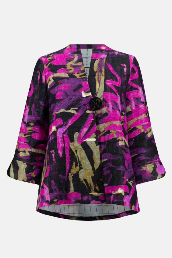 SACO NEGRO ESTAMPADO