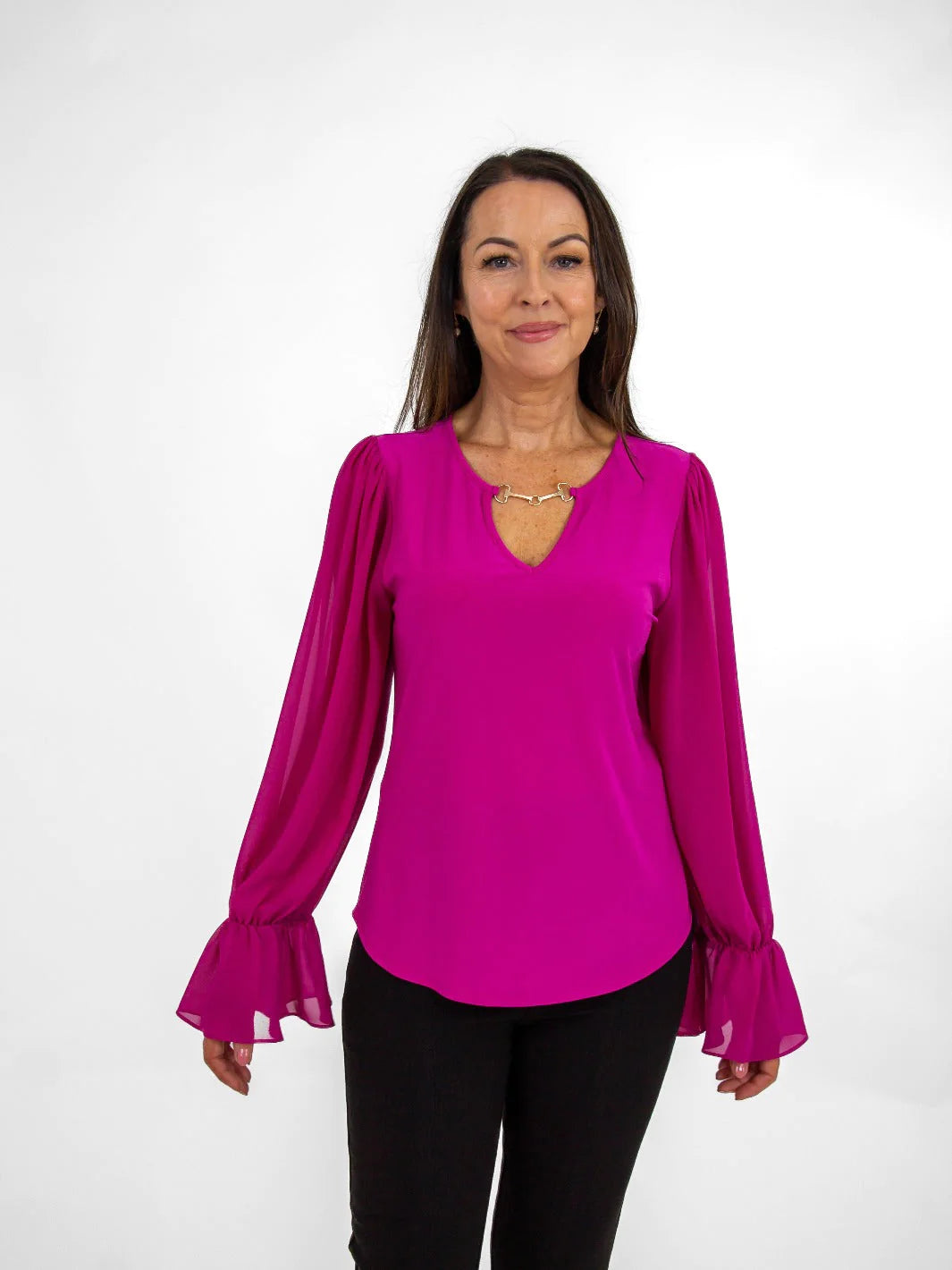 BLUSA NEGRA / FIUSCHA HERRAJE