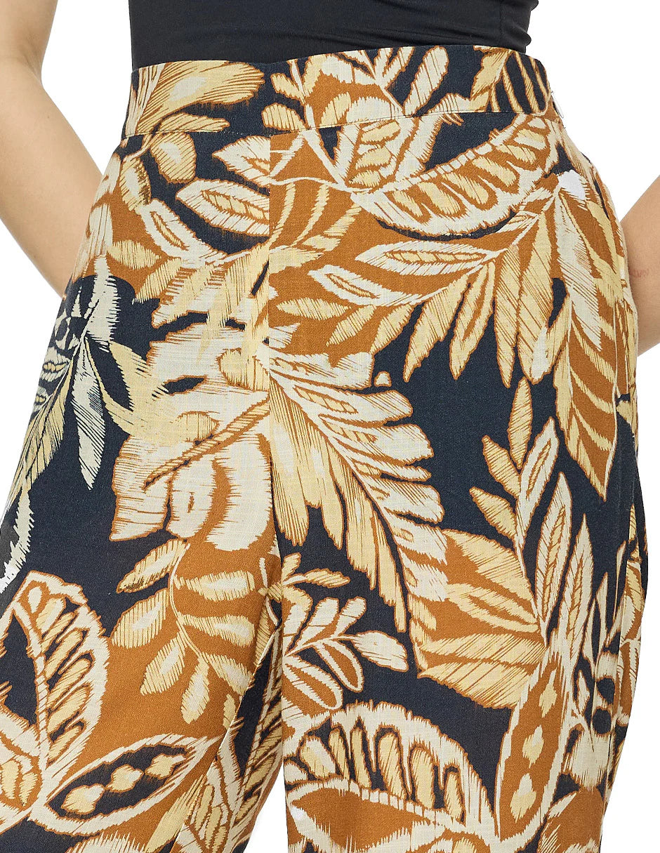 PANTALÓN CAFÉ MULTICOLOR 126295