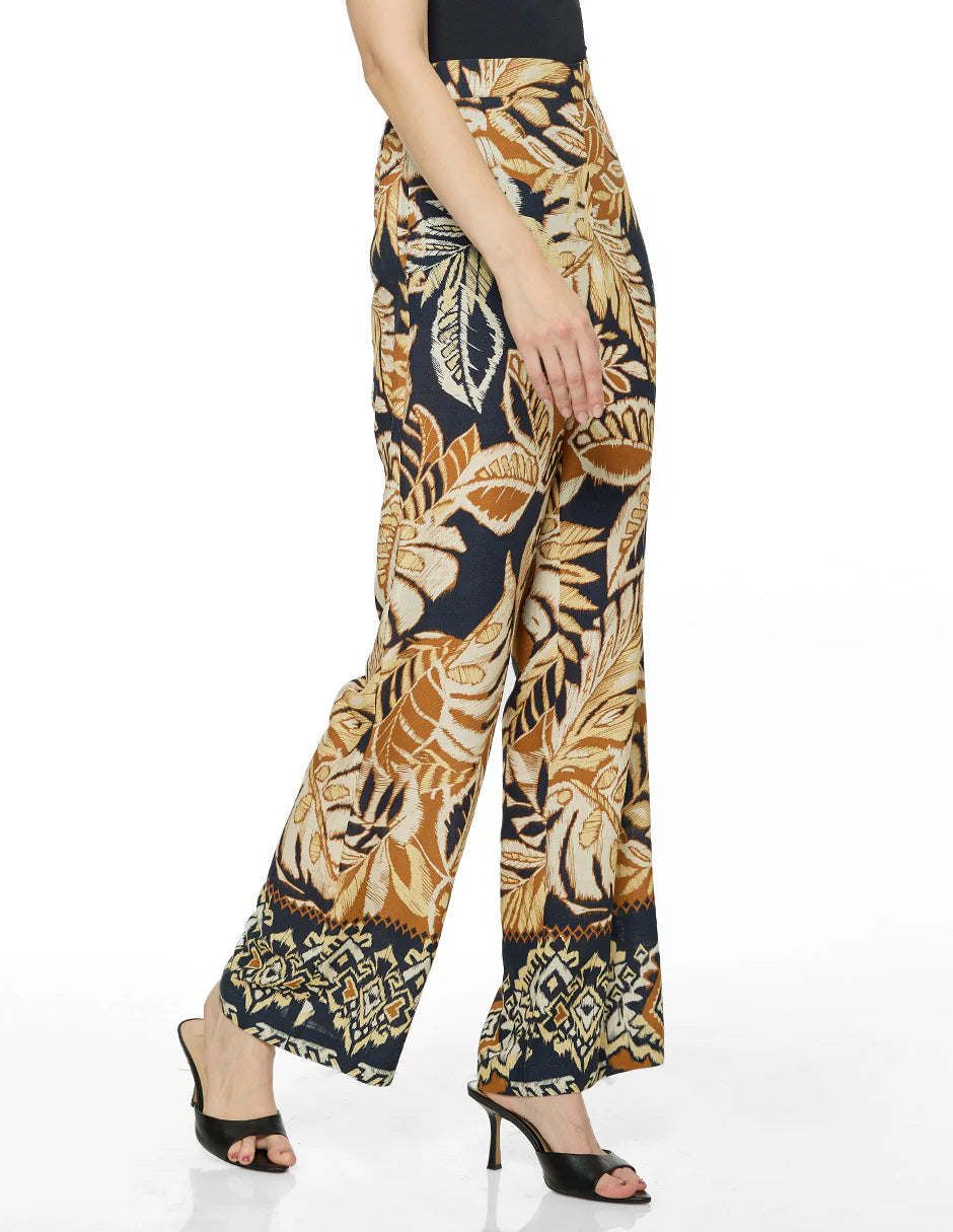 PANTALÓN CAFÉ MULTICOLOR 126295