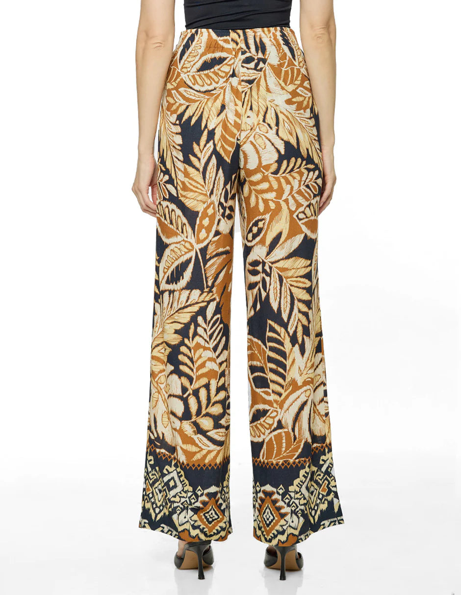 PANTALÓN CAFÉ MULTICOLOR 126295