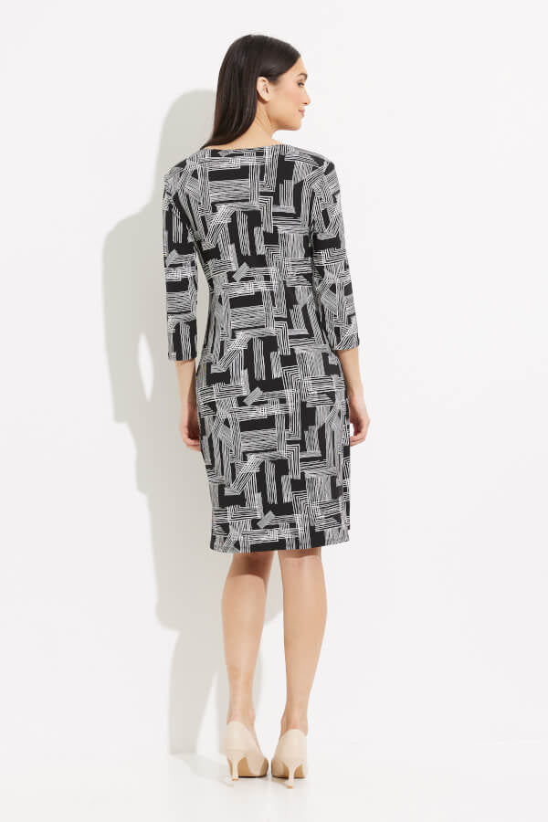 VESTIDO CORTO NEGRO ESTAMPADO
