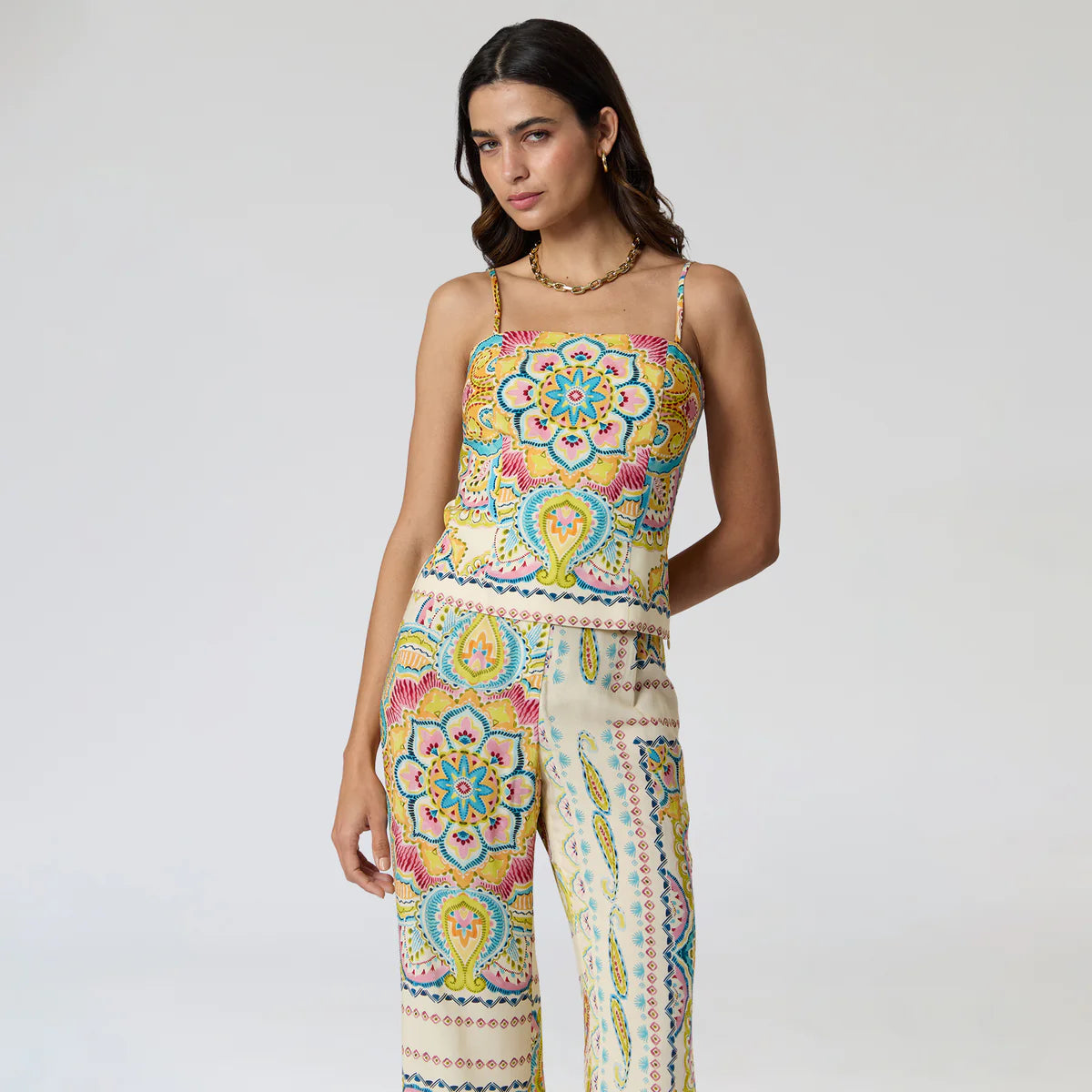 BLUSA HUESO ESTAMPADO R16000