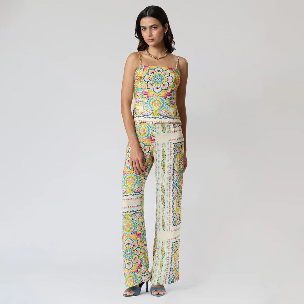 PANTALÓN HUESO ESTAMPADO R16001