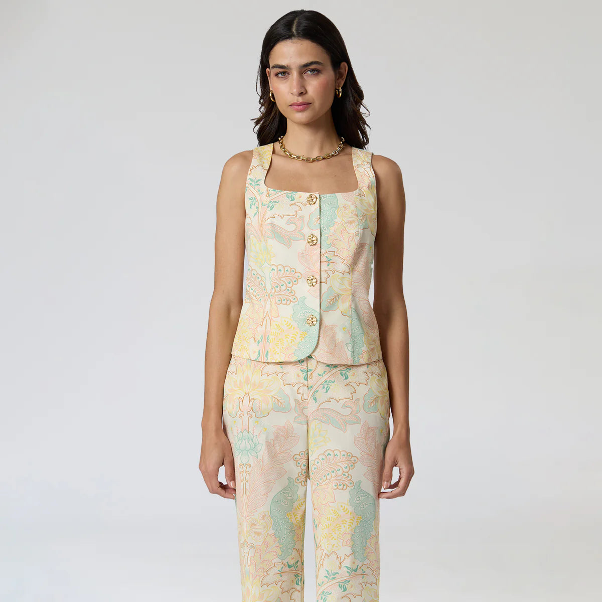 BLUSA HUESO PRINT R16009