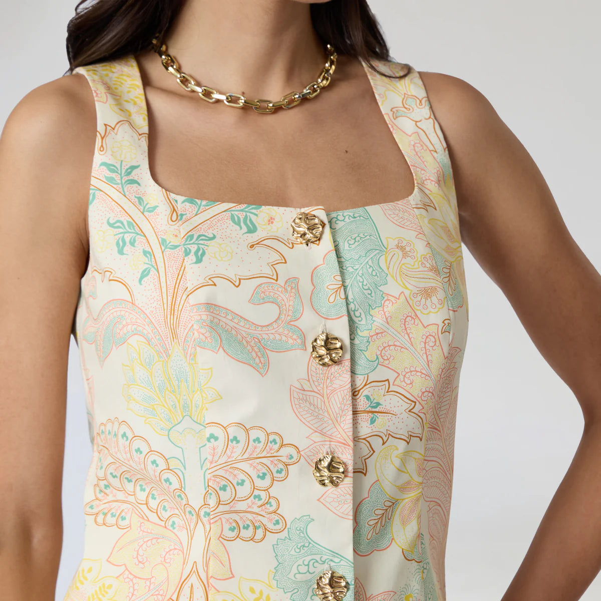 BLUSA HUESO PRINT R16009