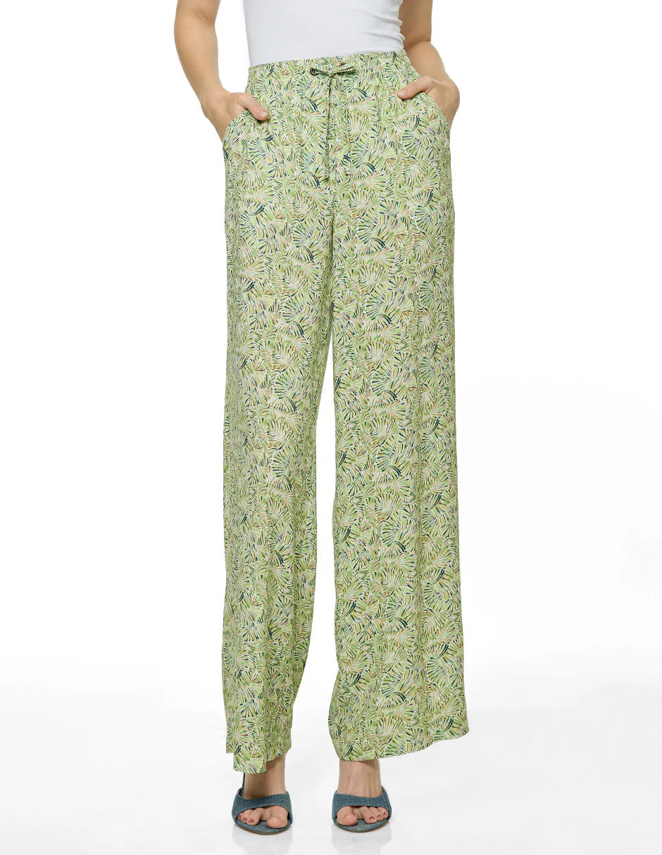 PANTALÓN VERDE ESTAMPADO 126323