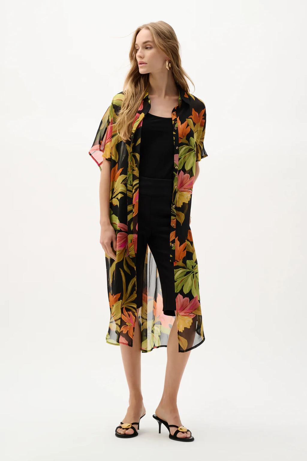 BLUSA TUNICA BEIGE/ NEGRA 262949