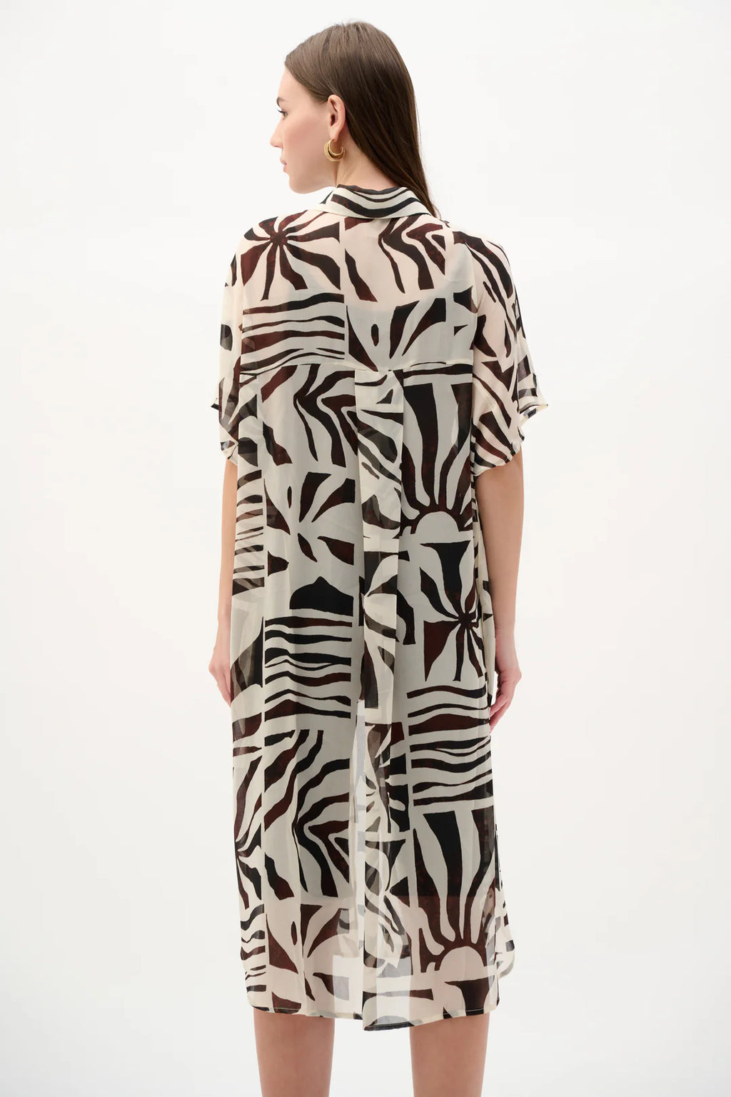 BLUSA TUNICA BEIGE/ NEGRA 262949